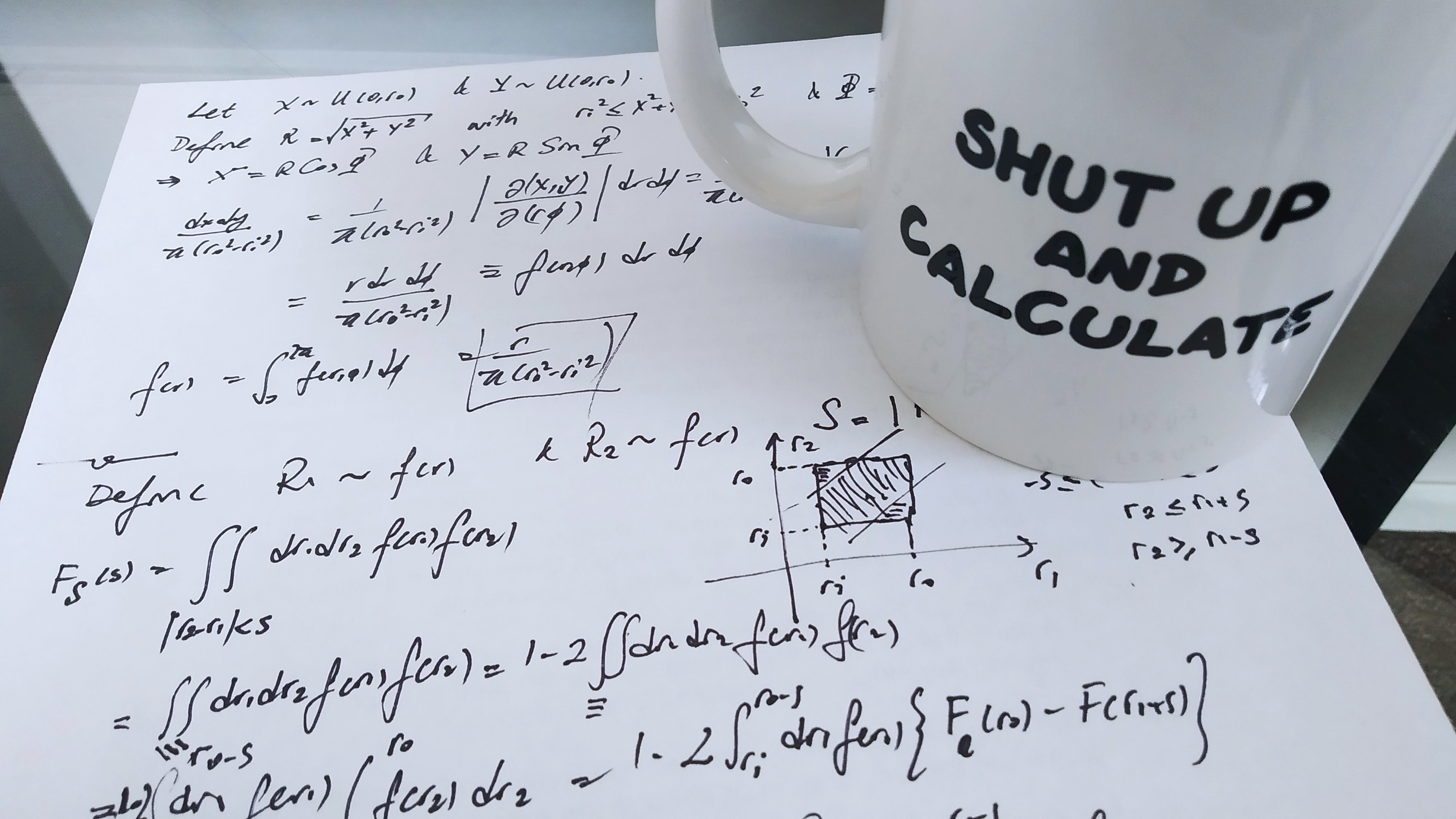 Sometimes it is best to shut up and calculate. Follow the first principles of the theory of random variables and they will lead you to the answer- assuming you don't screw up the math on the way.